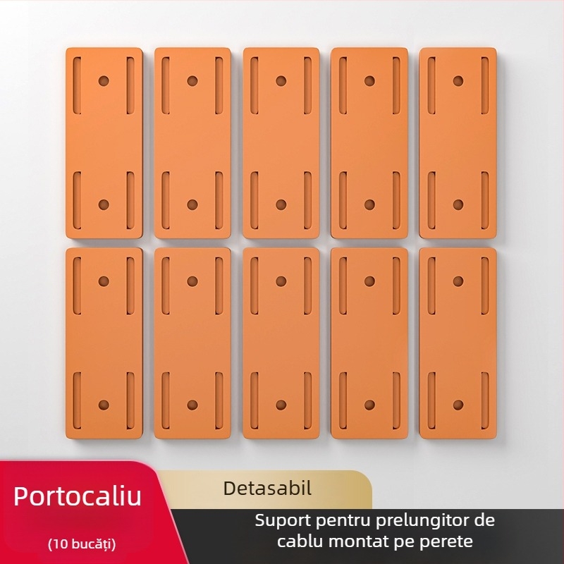 Suport de perete pentru prize și organizare cabluri, stil universal, montaj fără găuri