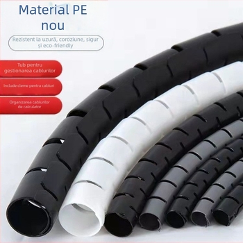 Tub din plastic pentru managementul cablurilor, cu manșon protector și unealtă de legare, Unique, echipament de organizare și rezistent la praf