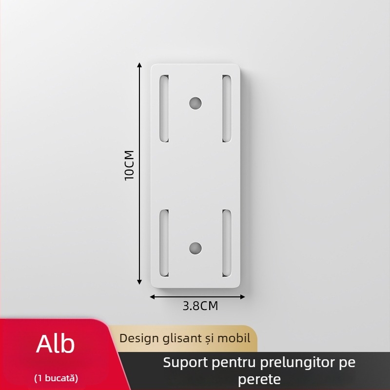 Suport montat pe perete pentru prize și organizare cabluri pentru routere - stil universal, instalare fără găuri