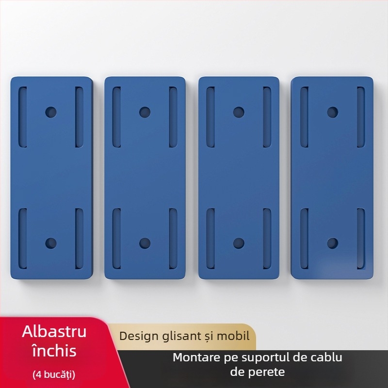 Suport montat pe perete pentru prize și organizare cabluri pentru routere - stil universal, instalare fără găuri
