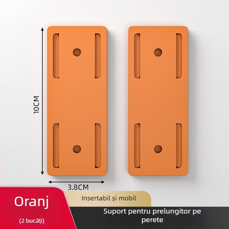 Suport montat pe perete pentru prize și organizare cabluri pentru routere - stil universal, instalare fără găuri