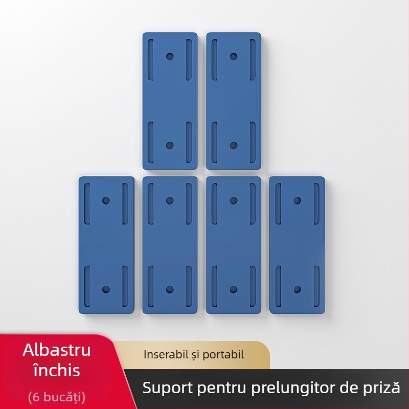 Suport de perete pentru prize și cabluri — material: mătase florală, stil universal, montaj fără găuri, potrivit pentru routere și cabluri