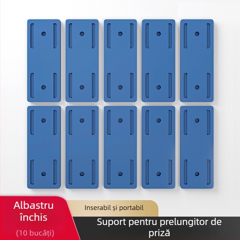 Suport de perete pentru prize și cabluri — material: mătase florală, stil universal, montaj fără găuri, potrivit pentru routere și cabluri