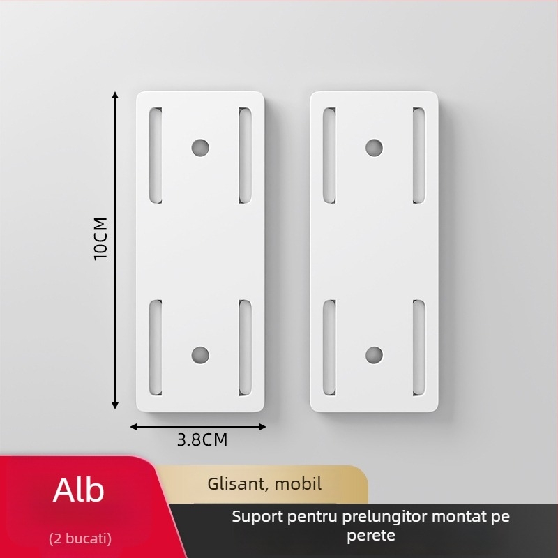 Suport montat pe perete pentru organizare cabluri și routere, stil universal, fără găurire
