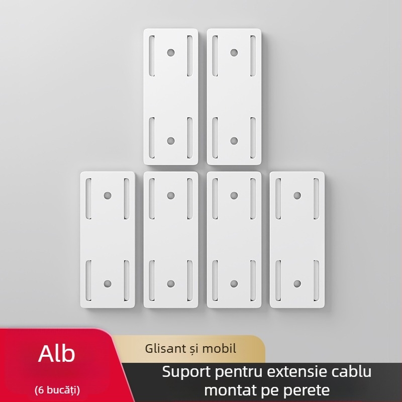 Suport montat pe perete pentru prize, routere și organizarea cablurilor – stil universal, instalare fără găuri