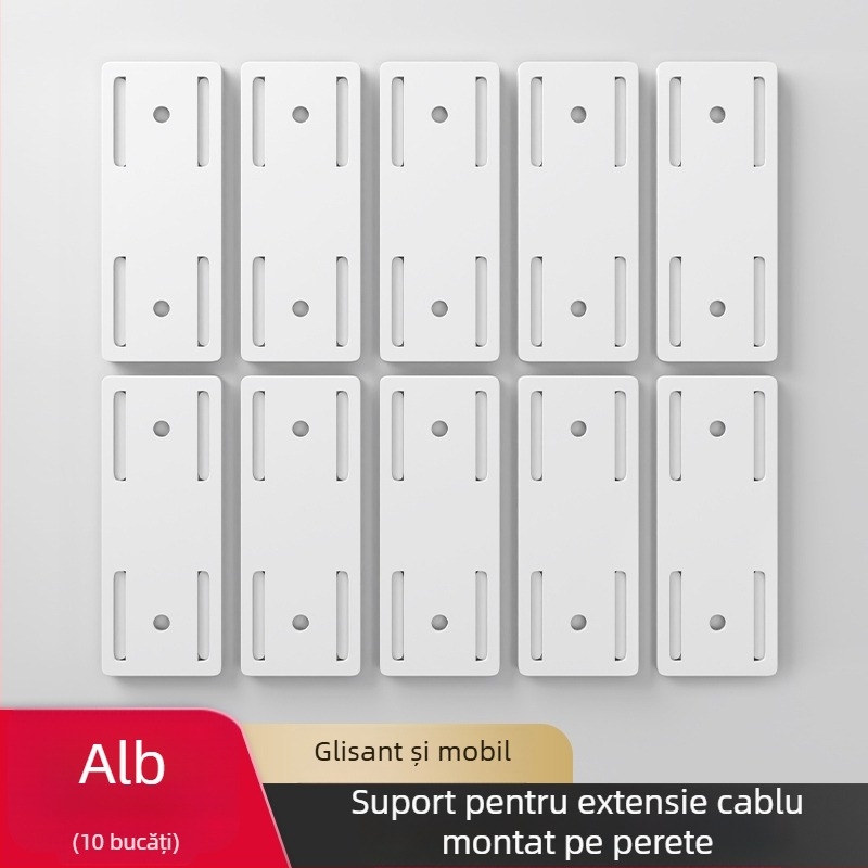 Suport montat pe perete pentru prize, routere și organizarea cablurilor – stil universal, instalare fără găuri