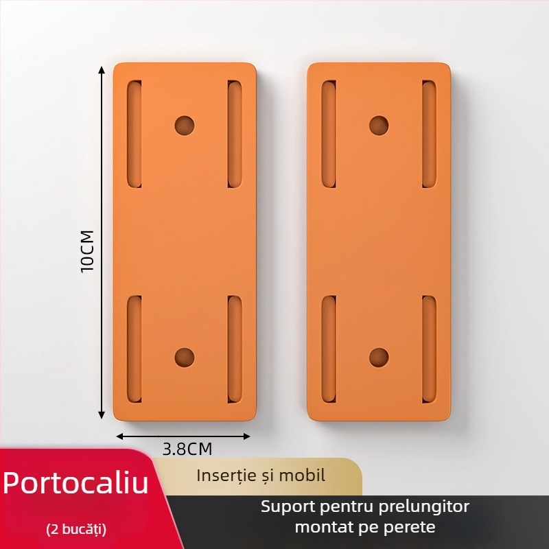 Suport montat pe perete pentru prize, routere și organizarea cablurilor – stil universal, instalare fără găuri