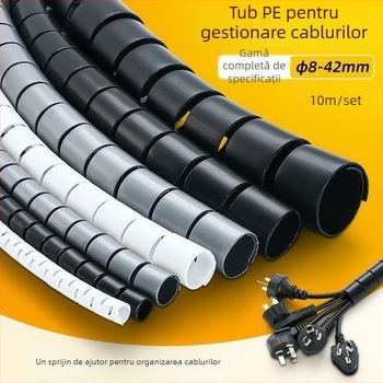 Tub din plastic pentru înfășurarea cablurilor cu husă protectoare pentru grupare și depozitare | Stil: Altul | Brand: Unique | Categoria: Echipamente suplimentare de organizare și protecție împotriva prafului
