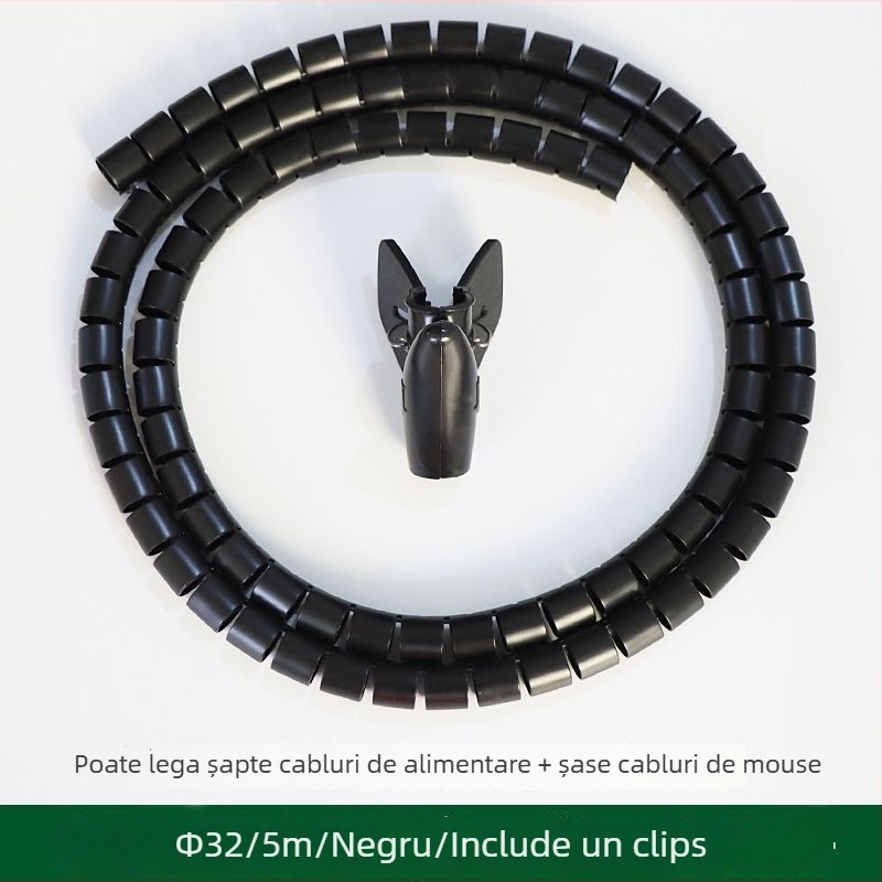 Tub din plastic pentru înfășurarea cablurilor cu husă protectoare pentru grupare și depozitare | Stil: Altul | Brand: Unique | Categoria: Echipamente suplimentare de organizare și protecție împotriva prafului