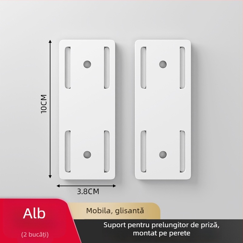 Suport montat pe perete pentru prize, routere și organizarea cablurilor, universal, material: mătase, instalare fără găuri