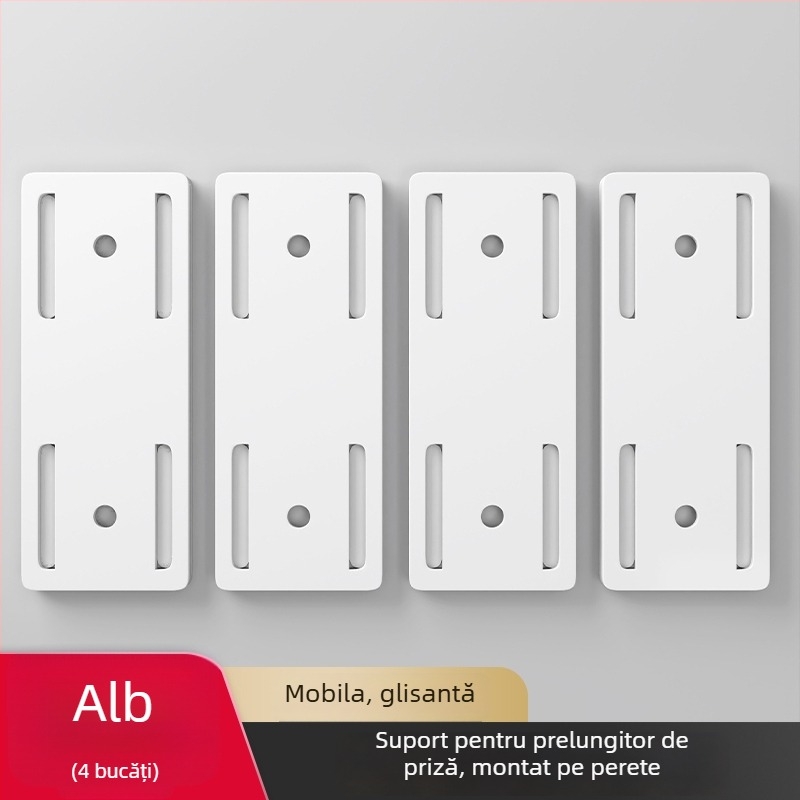 Suport montat pe perete pentru prize, routere și organizarea cablurilor, universal, material: mătase, instalare fără găuri
