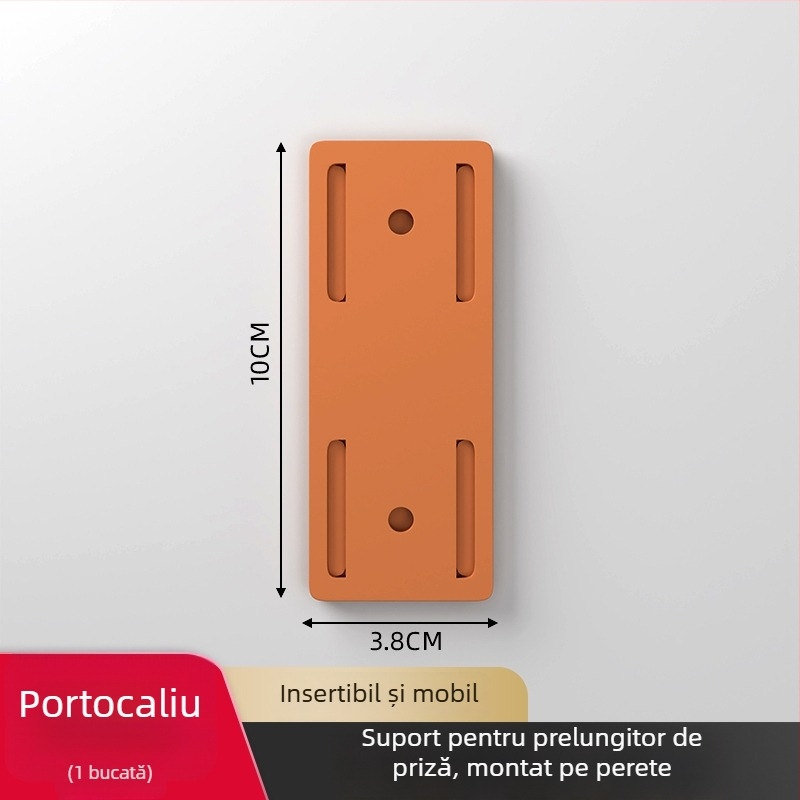Suport montat pe perete pentru prize, routere și organizarea cablurilor, universal, material: mătase, instalare fără găuri