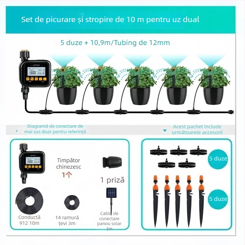 Irigator inteligent SKYPACE — ABS, irigare inteligentă cu control de la distanță, pentru grădină de acasă, producție agricolă și spații verzi publice