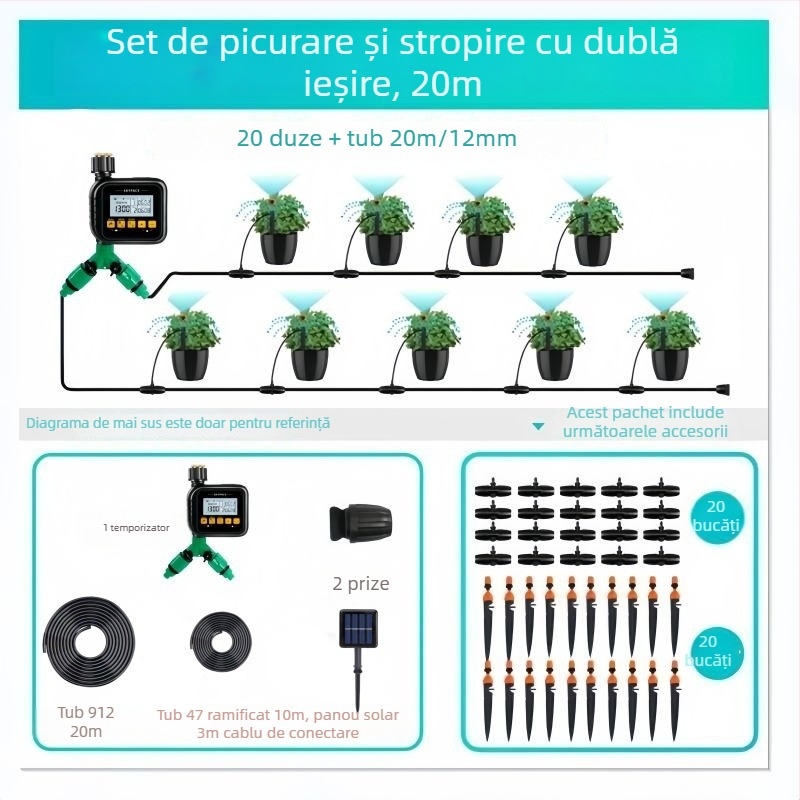 SKYPACE ABS Irigator inteligent cu control de la distanță – Sistem de udare automat pentru grădini de acasă, agricultură și spații verzi publice