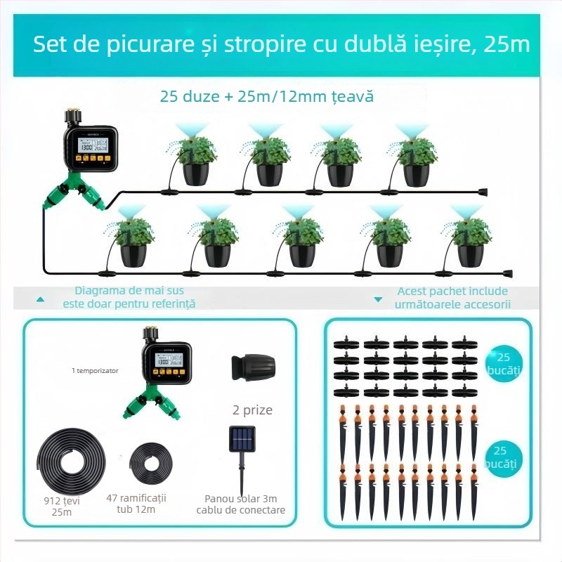 SKYPACE ABS Irigator inteligent cu control de la distanță – Sistem de udare automat pentru grădini de acasă, agricultură și spații verzi publice