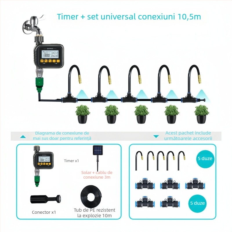 SKYPACE ABS Irigator inteligent cu control de la distanță – Sistem de udare automat pentru grădini de acasă, agricultură și spații verzi publice