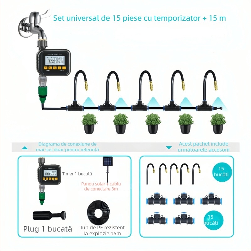 SKYPACE ABS Irigator inteligent cu control de la distanță – Sistem de udare automat pentru grădini de acasă, agricultură și spații verzi publice
