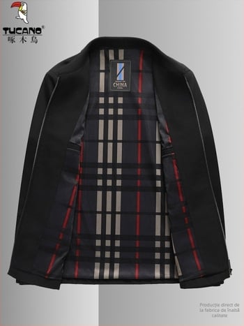 Woodpecker 2025 Jachetă de primăvară din exterior cu guler rever, mânecă lungă, fermoar, croială lejeră