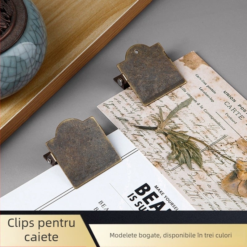 Clip pentru jurnal de călătorie | design pătrat de depozitare | metal | Fang Jiaheng