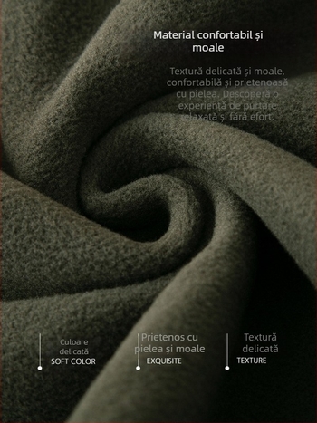 Geacă din poliester cu căptușeală fleece, guler înalt, fermoar frontal, mâneci lungi, croială regulată – îmbrăcăminte de exterior de primăvară pentru călătorii
