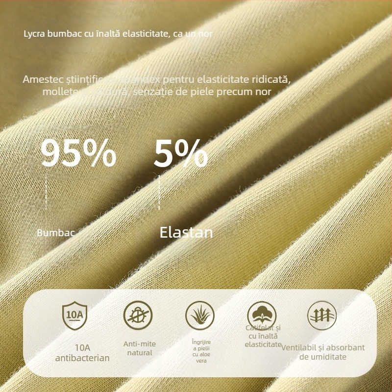 Pantaloni de toamnă din bumbac pentru fete și copii mai mari, talie înaltă extinsă, pentru purtare în interior, păstrează căldura, țesătură 201–250 g/m²