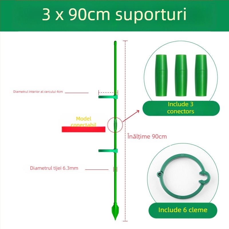 Suport pentru plante cățătoare Monstera – tijă de susținere, marca Su su, pentru grădinărit de casă (Material: Altul; Tip: Pergolă pentru cățătoare; Utilizare: Grădinărit casnic)