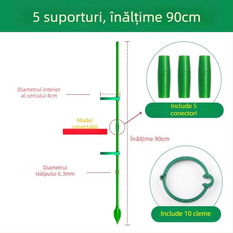 Suport pentru plante cățătoare Monstera – tijă de susținere, marca Su su, pentru grădinărit de casă (Material: Altul; Tip: Pergolă pentru cățătoare; Utilizare: Grădinărit casnic)