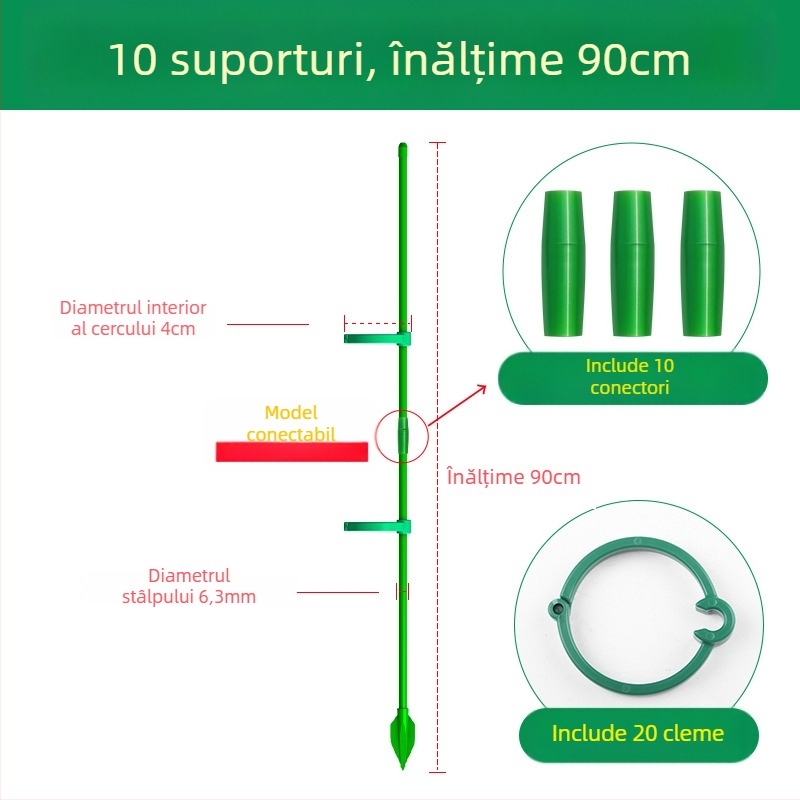 Suport pentru plante cățătoare Monstera – tijă de susținere, marca Su su, pentru grădinărit de casă (Material: Altul; Tip: Pergolă pentru cățătoare; Utilizare: Grădinărit casnic)