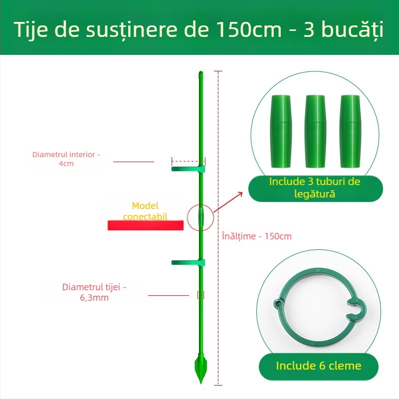 Suport pentru plante cățătoare Monstera – tijă de susținere, marca Su su, pentru grădinărit de casă (Material: Altul; Tip: Pergolă pentru cățătoare; Utilizare: Grădinărit casnic)