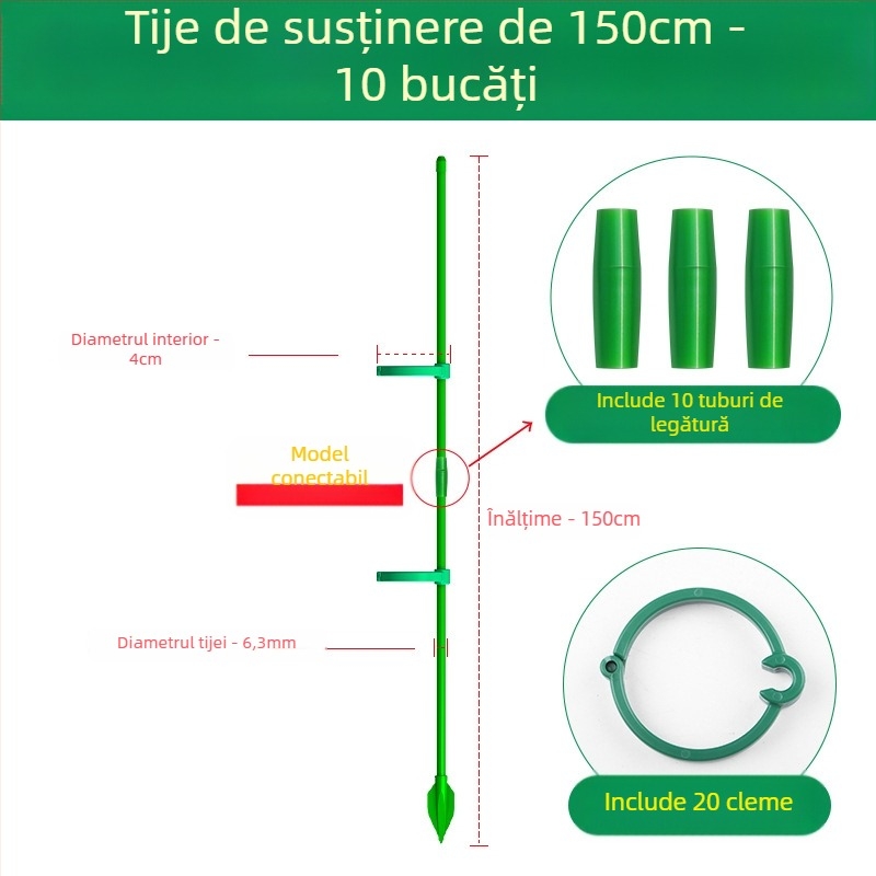 Suport pentru plante cățătoare Monstera – tijă de susținere, marca Su su, pentru grădinărit de casă (Material: Altul; Tip: Pergolă pentru cățătoare; Utilizare: Grădinărit casnic)