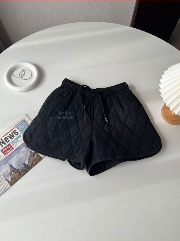 Pantaloni pentru femei, talie înaltă, lungime 5/4, poliester, microelasticitate, fără călcare