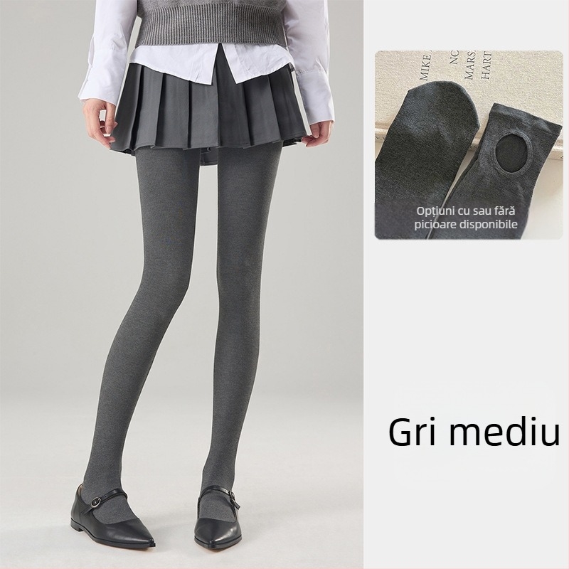 Leggings gri cu talie înaltă din bumbac, model ribat, pentru femei, control al abdomenului, subțiere și ridicare a feselor
