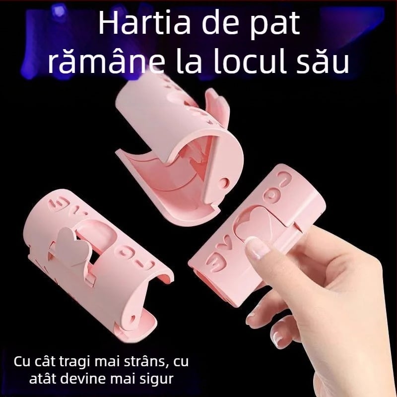 Clip de fixare a cearșafului – antiderapant, fixare la unghi, plastic, uz casnic