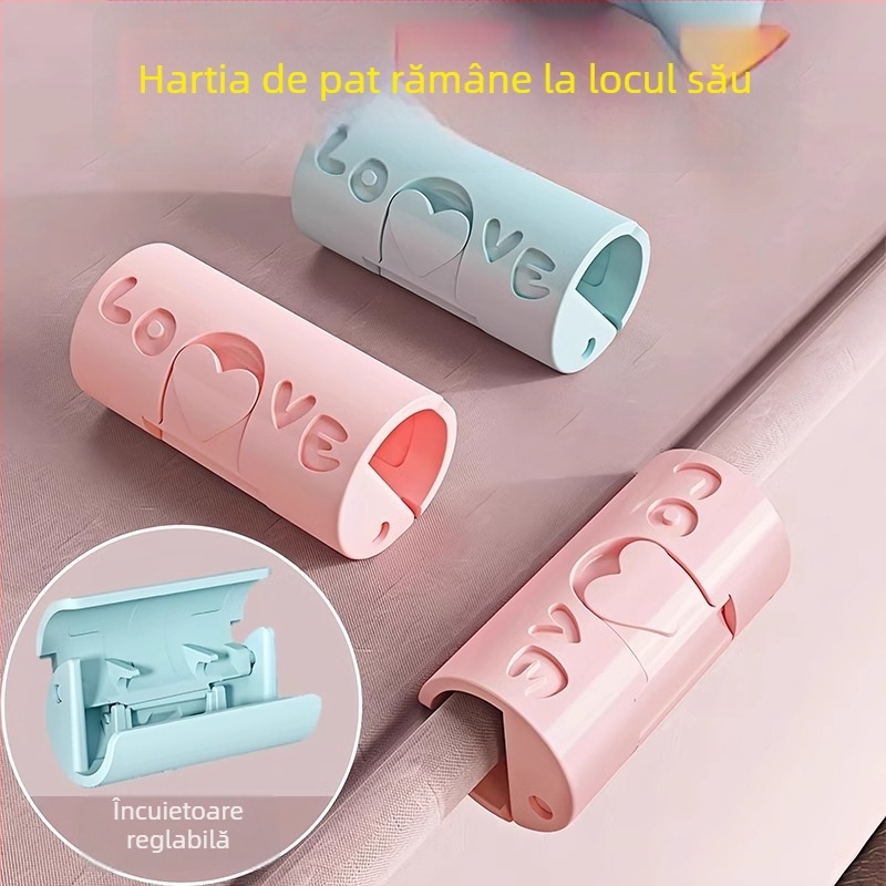 Clip de fixare a cearșafului – antiderapant, fixare la unghi, plastic, uz casnic