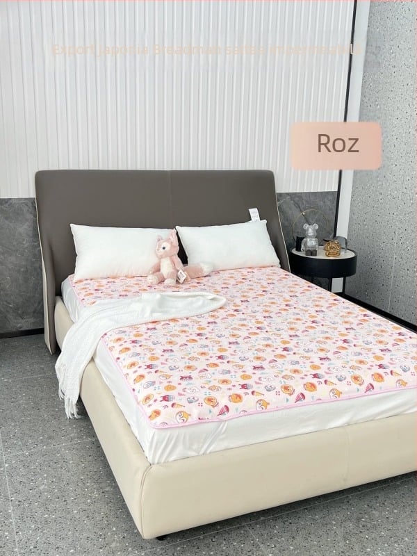 Pătură de pat cu motiv de animație, bumbac spălat cu apă, vopsire reactiva, procesare personalizată, 300-500 g