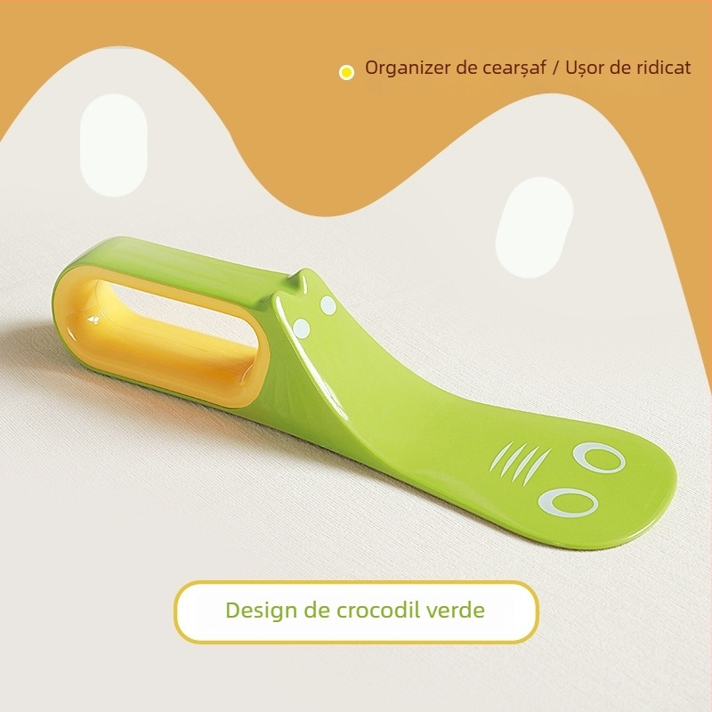 Kitaya Unealtă din plastic pentru fixarea cearșafurilor – stil desen animat, organizator pentru aranjarea și schimbarea lenjeriilor și ridicător pentru saltea (Brand privat autorizat)