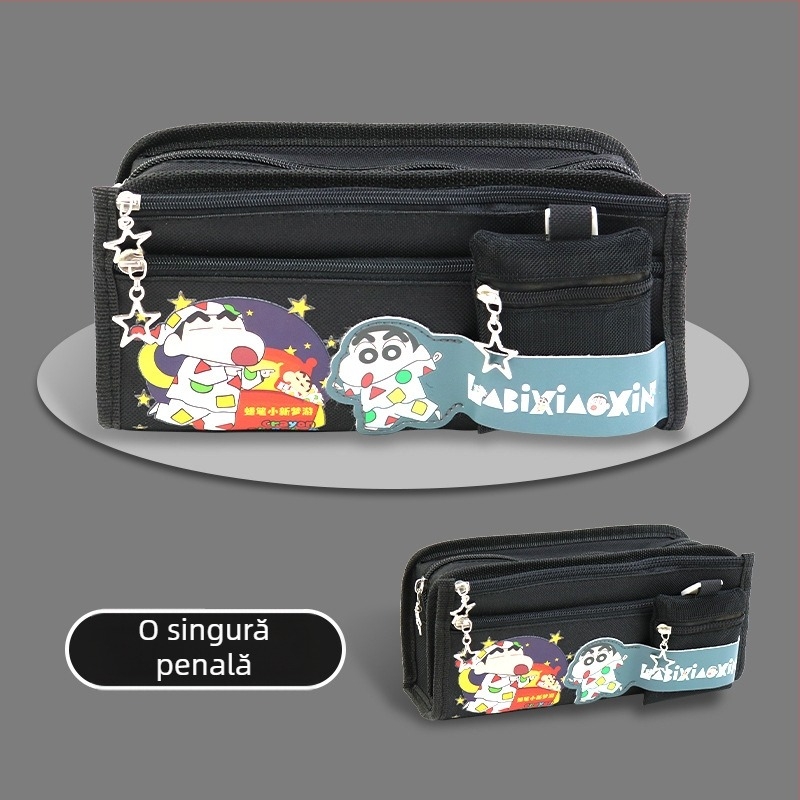 Penar Pikachu cu capacitate mare – trusă pentru rechizite, din pânză, brand Anime, stil coreean