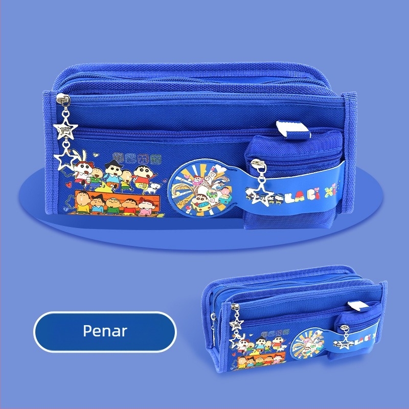 Penar Pikachu cu capacitate mare – trusă pentru rechizite, din pânză, brand Anime, stil coreean