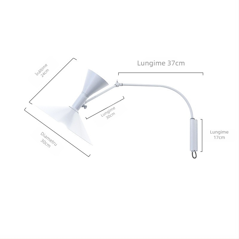 Lampa de perete – LED, abajur și corp din fier, 220V, certificat CE