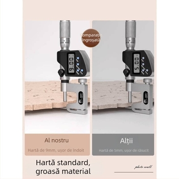 Hartă de fetru pentru perete cu amprente de călătorie – perete de fotografii pentru living și hol, seria Yue