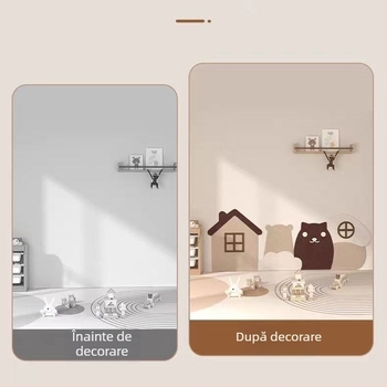 Autocolant pentru perete - geometric minimalist, fundal 3D pentru decor