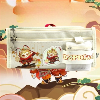 Penar pentru creioane Monkey King, din pânză, pentru fete, stil copilăresc