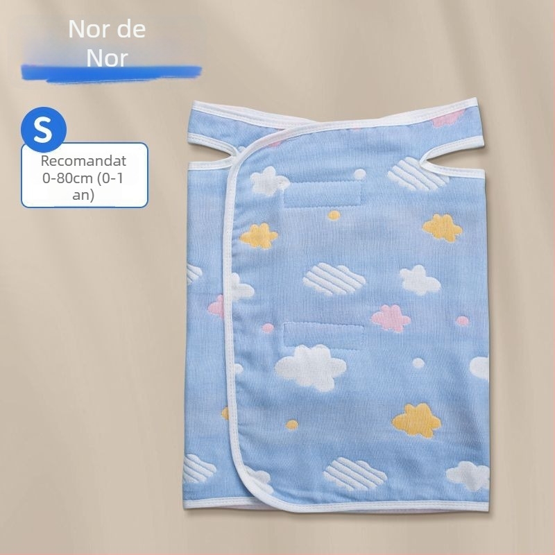 Pătură pentru burtă a bebelușului – 100% bumbac, subțire pentru primăvară-vară, protecție împotriva frigului și împiedicarea mișcărilor bruște în timpul somnului