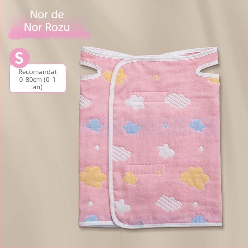 Pătură pentru burtă a bebelușului – 100% bumbac, subțire pentru primăvară-vară, protecție împotriva frigului și împiedicarea mișcărilor bruște în timpul somnului