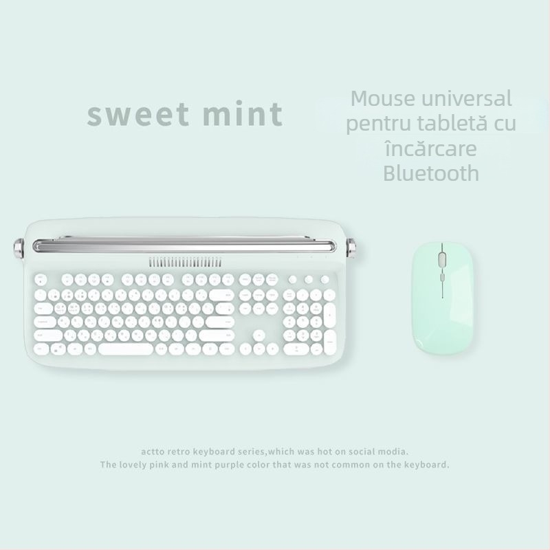 Tastatură wireless Bluetooth pentru iPad și tablete, compatibilitate universală, procesare OEM, greutate 230 g