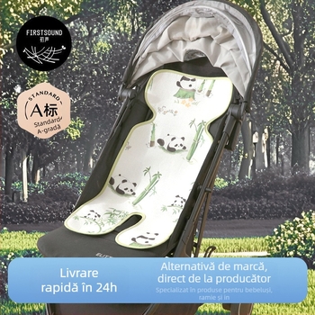 Pernă de răcire din ramie pentru sugari 0–3 ani – pernă de șezut pentru cărucior