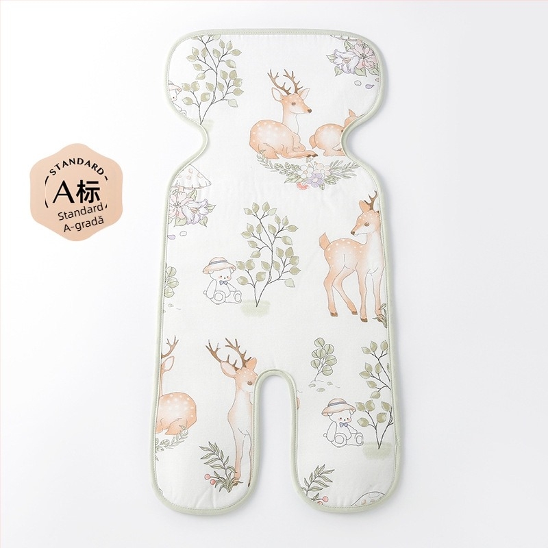 Pernă de răcire din ramie pentru sugari 0–3 ani – pernă de șezut pentru cărucior