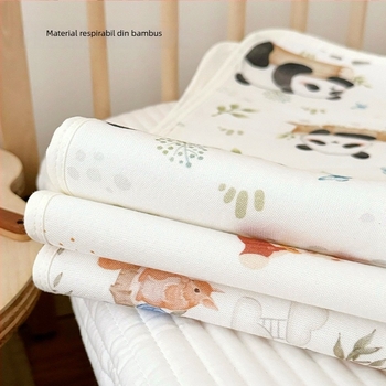 Bethmei covoraș pentru cărucior din fibre de bambus, respirabil pentru bebeluși 0-1 ani