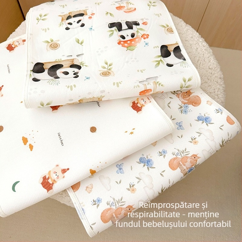 Bethmei covoraș pentru cărucior din fibre de bambus, respirabil pentru bebeluși 0-1 ani