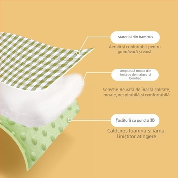 Covoraș pentru cărucior — pernă din bumbac pentru bebeluși, categorie: covoraș, fără personalizare